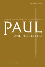 Journal for the Study of Paul and His Letters