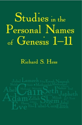 Cover image for Studies in the Personal Names of Genesis 1–11 By Richard S. Hess