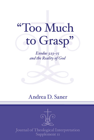 Cover image for “Too Much to Grasp”: Exodus 3:13–15 and the Reality of God By Andrea D. Saner