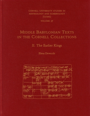 Cover for the book Middle Babylonian Texts in the Cornell Collections, Part 2