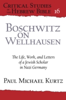 Cover for Boschwitz on Wellhausen 