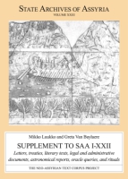 Cover for Supplement to SAA I–XXII