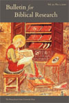 Cover image for Bulletin for Biblical Research
